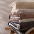 Lux Sherpa Fleece Throw Natural - 127 x 152cm